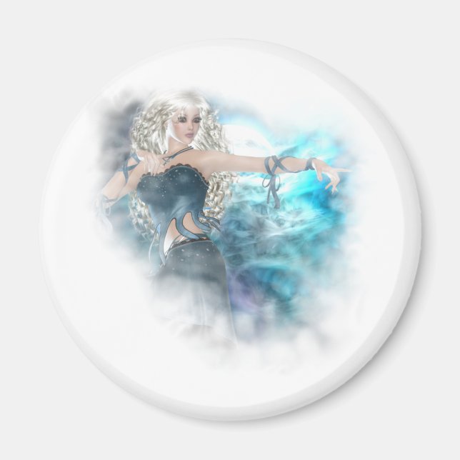Fantasy Sky Siren Vignette Magnet (Front)