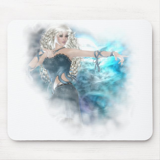 Fantasy Sky Siren Vignette Mouse Pad (Front)