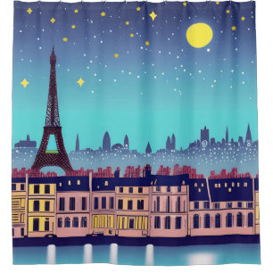 Fantasy Skyline of Paris Under the Stars