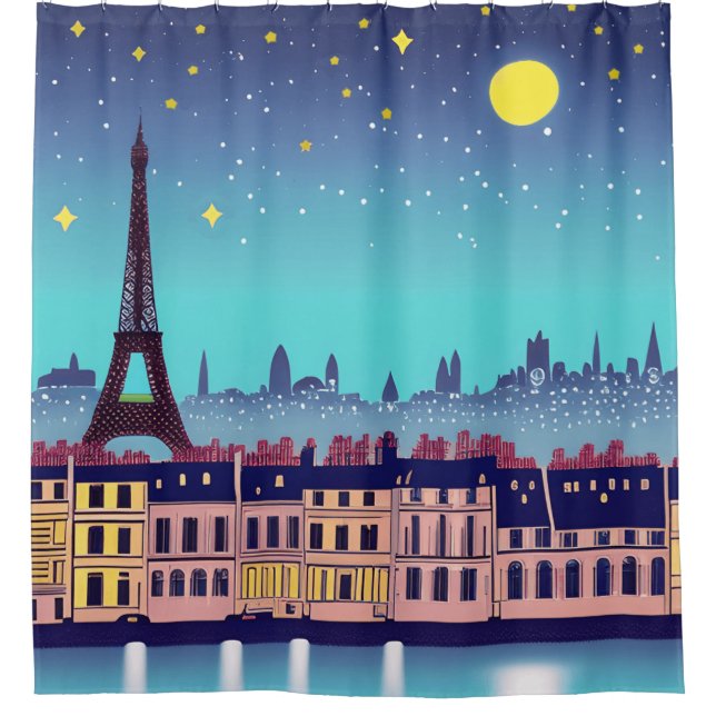 Fantasy Skyline of Paris Under the Stars (Front)