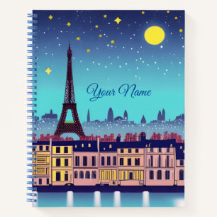 Fantasy Skyline of Paris Under the Stars Journal