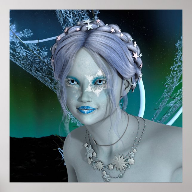 Fantasy Snow Fairy Poster (Front)