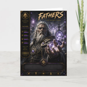 Fantasy Sorcerer Father Card