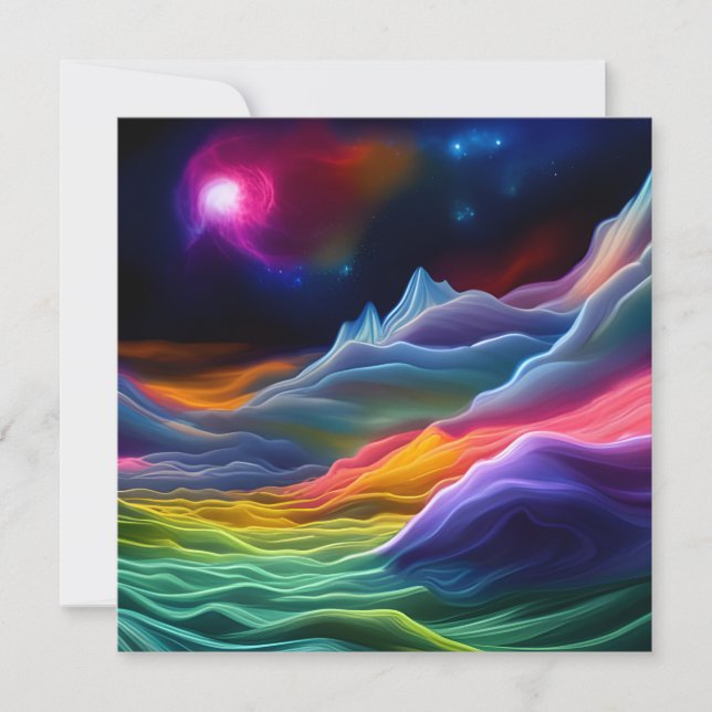 Fantasy Space Escape Invitation (Front)