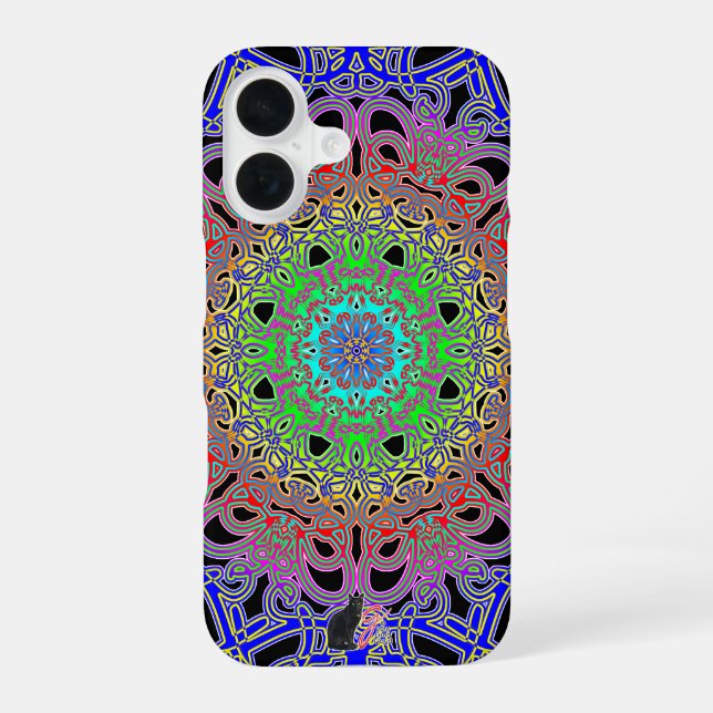 Fantasy Spectra Glyph iPhone 16 Case (Back)
