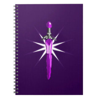 Fantasy Starburst Warrior kids Spiral Notebook