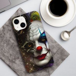 Fantasy Steampunk Evil Clown iPhone 14 Case