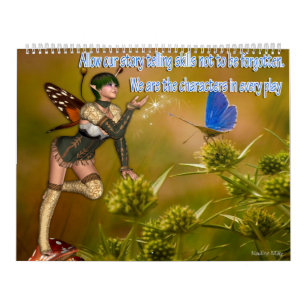 Fantasy story telling calendar