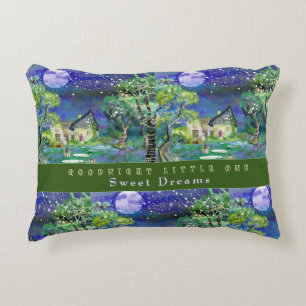 Fantasy Storybook Fairyland Landscape Image Accent Pillow