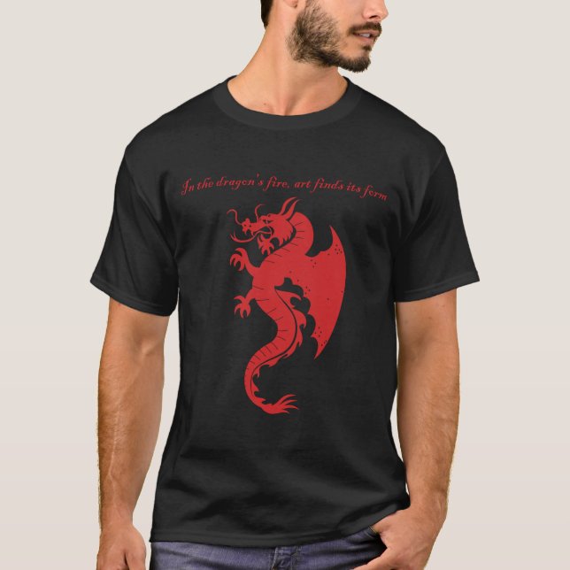 Fantasy Stroke Dragon art merchandise  T-Shirt (Front)