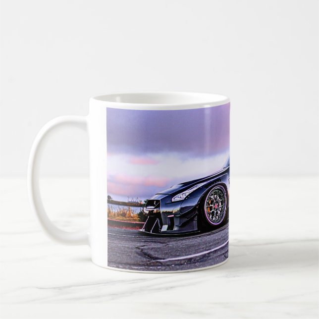 fantasy super sports car classic white coffee mug (Left)