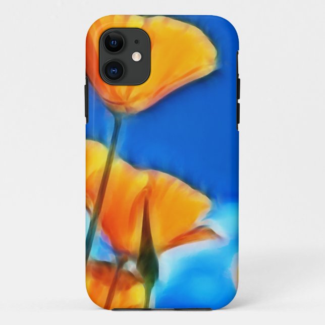 Fantasy Surreal California Poppies Case-Mate iPhone Case (Back)