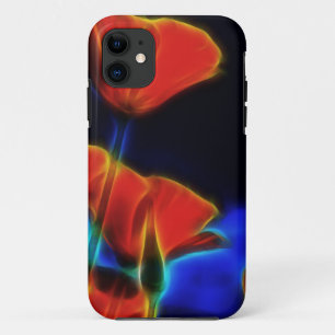 Fantasy Surreal California Poppies iPhone 11 Case