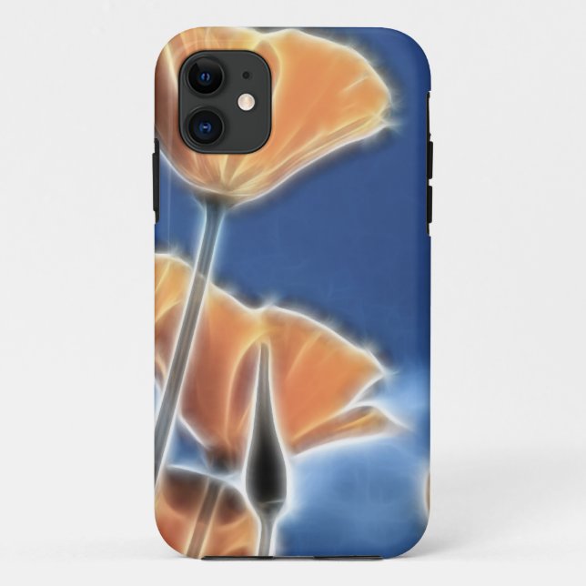 Fantasy Surreal California Poppies Case-Mate iPhone Case (Back)