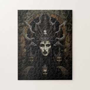Fantasy Surreal Cosmic Woman Goddess  Jigsaw Puzzl Puzzle