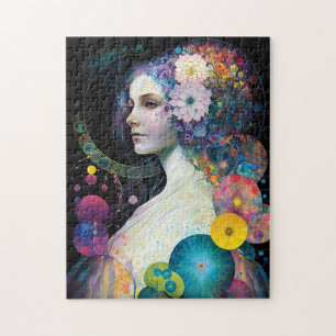 Fantasy Surreal Cosmic Woman Goddess  Jigsaw Puzzle