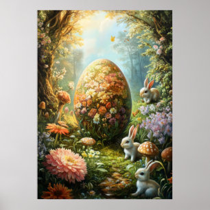 Fantasy Surreal Magic Egg Easter Poster