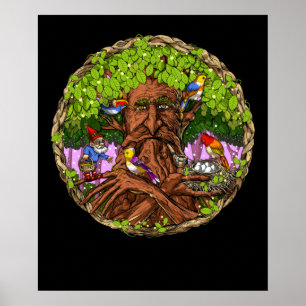 Fantasy Talking Tree Poster