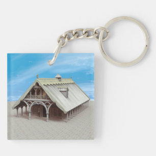 Fantasy Temple Keychain