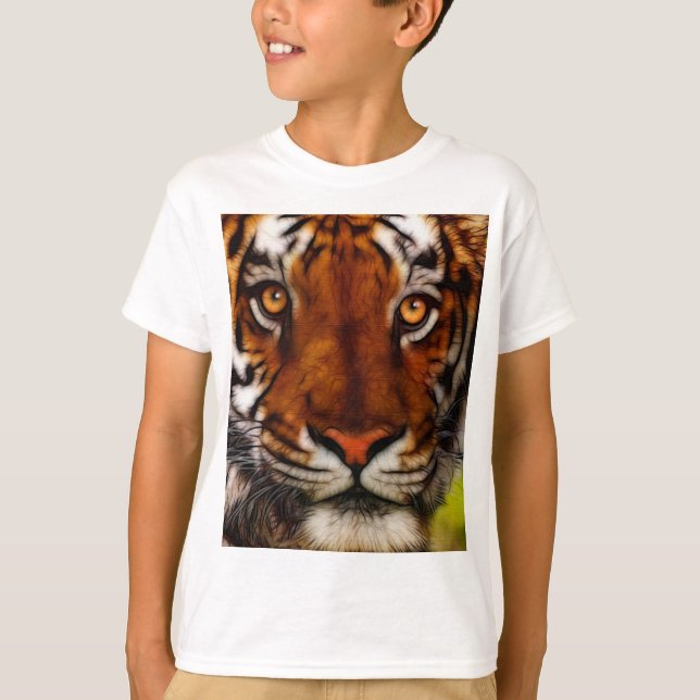 Fantasy Tiger Big Cat Wildlife T-Shirt (Front)