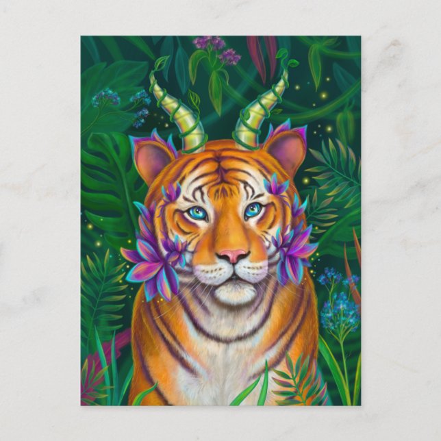 Fantasy Tiger Postcard (Front)
