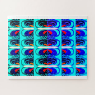 Fantasy time layers abstract art jigsaw puzzle