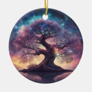 Fantasy Tree Art Ceramic Ornament