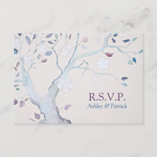 Fantasy Tree Wedding RSVP Card