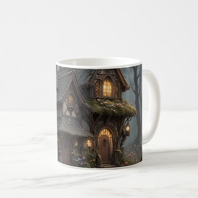 Fantasy Treehouse set of Coffee Mug (Front Right)