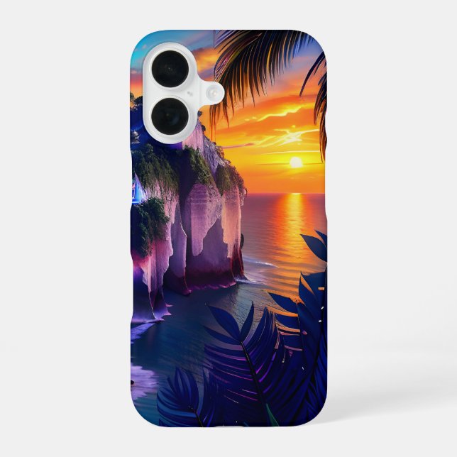 Fantasy Tropical Beach 7 iPhone 16 Case (Back)