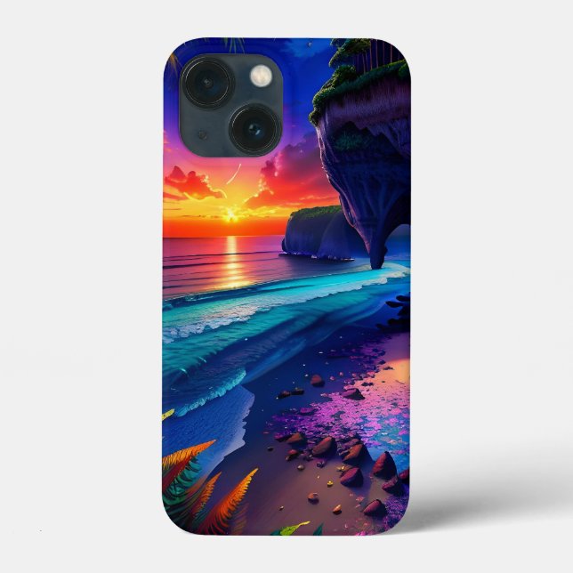 Fantasy Tropical Beach Four Case-Mate iPhone Case (Back)