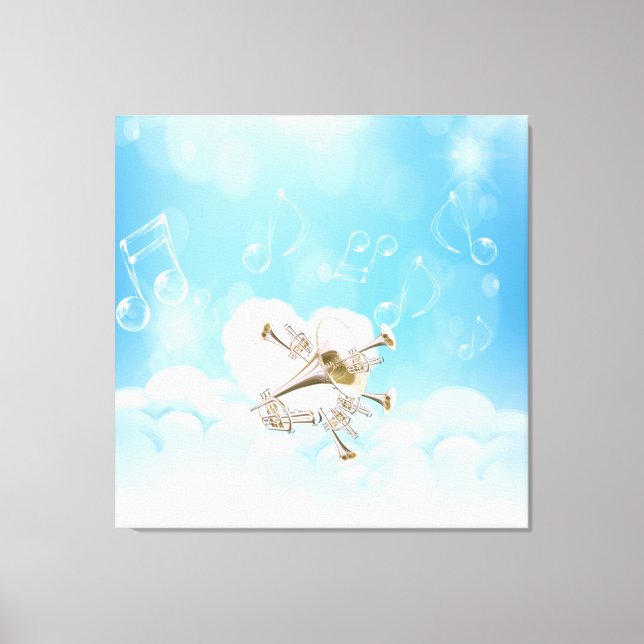 Fantasy Trumpets  Wrapped Canvas (Front)