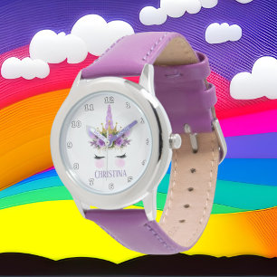 Fantasy unicorn princess face name watch
