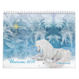 Fantasy Unicorns and Pegasus on Ice 2017 Calendar