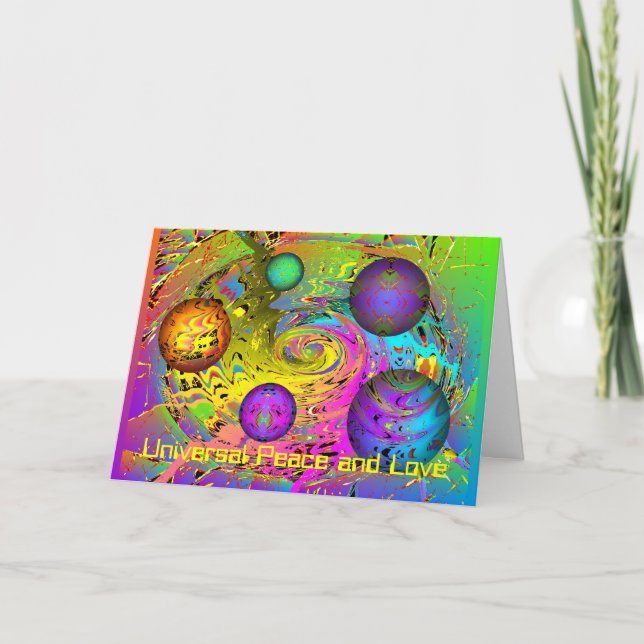 Fantasy Universe Holiday Greeting Card (Front)