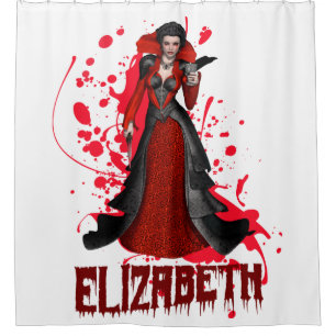 Fantasy Vampire Blood Countess In White Background