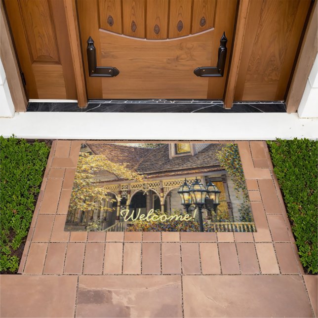 Fantasy Victorian Gingerbread I Doormat (Outdoor)