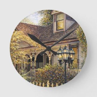 Fantasy Victorian Gingerbread I Round Clock