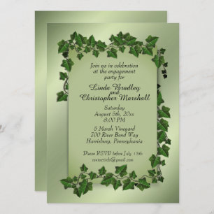 Fantasy Vines Engagement Party Invitation
