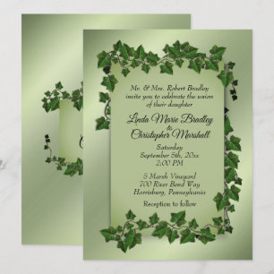 Fantasy Vines Wedding Invitation