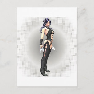 Fantasy Warrior 02 Postcard