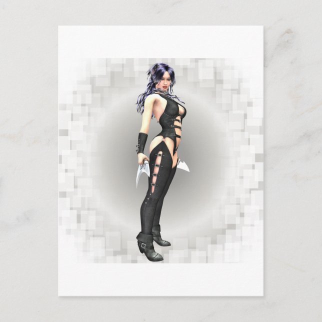 Fantasy Warrior 02 Postcard (Front)