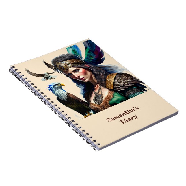 Fantasy Warrior Princess Notebook (Right Side)