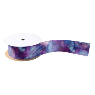 fantasy watercolor - deep space vibe : satin ribbon
