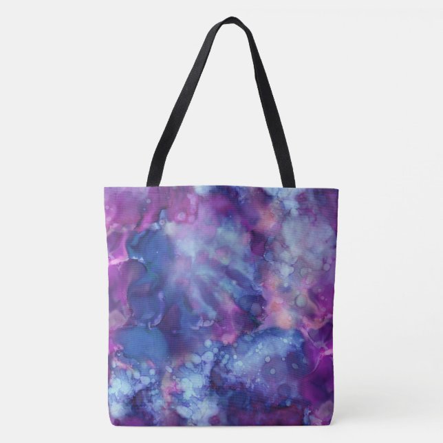 fantasy watercolor - deep space vibe : tote bag (Front)