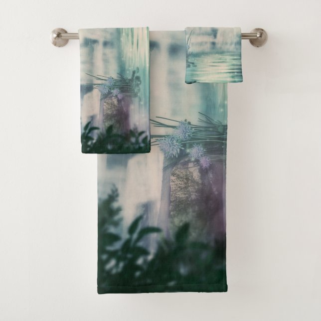 Fantasy Waterfall Cascade Bath Towel Set (Insitu)