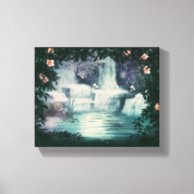 Fantasy Waterfall Cascade    Canvas Print (Front)