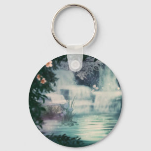 Fantasy Waterfall Cascade Keychain