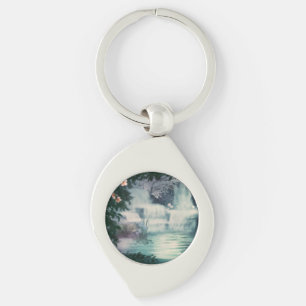 Fantasy Waterfall Cascade Keychain