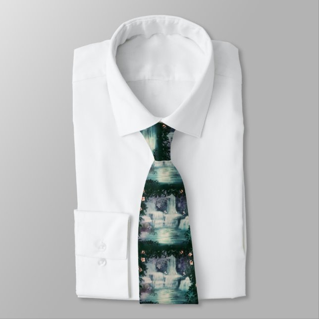 Fantasy Waterfall Cascade Tie (Tied)